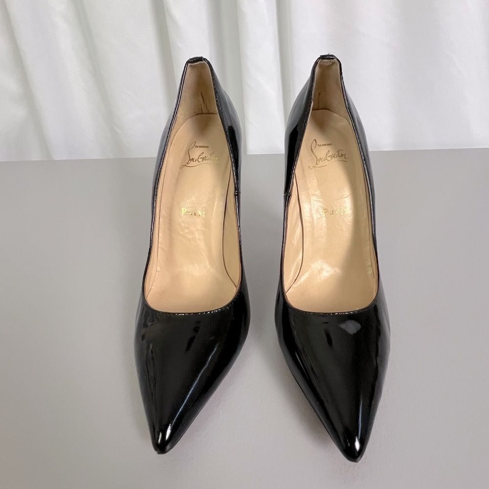 CHRISTIAN LOUBOUTIN SO KATE WOMENS BLACK STILETTOS SIZE 40 (10) - Picture 2 of 15